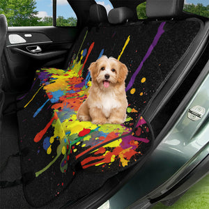 Crazy Multicolored Double Running Splashes Pet Seat Covers