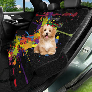 Crazy Multicolored Double Running Splashes Vertical Pet Seat Covers