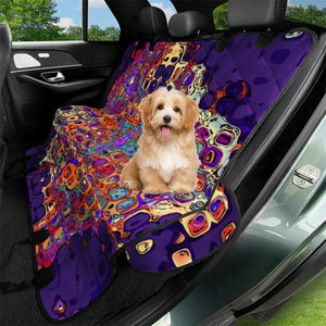 Abstract Bumpy Glass Multicolored Pattern 1 Pet Seat Covers