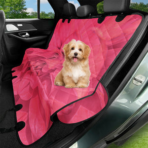 Beauty Pink Rose Detail Photo Pet Seat Covers