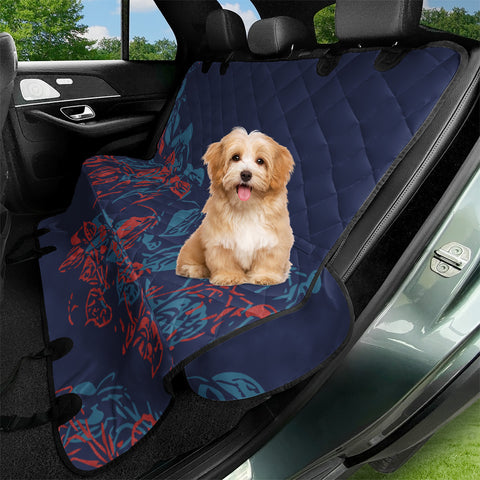 Image of Blue Depths & Mosaic Blue Pet Seat Covers