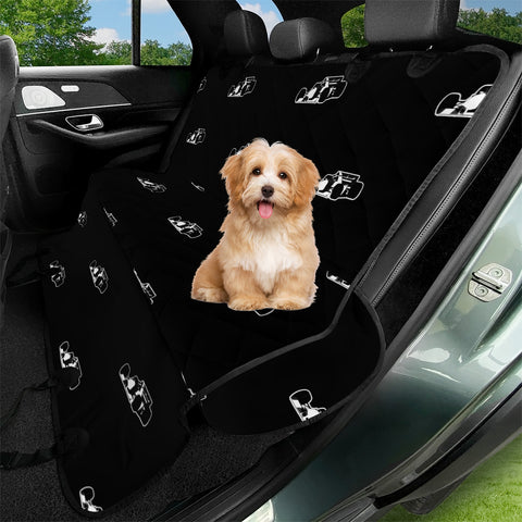 Image of Formula One Black And White Graphic Pattern Pet Seat Covers