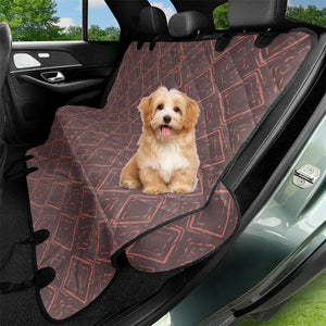 Rose Taupe & Burnt Coral Pet Seat Covers