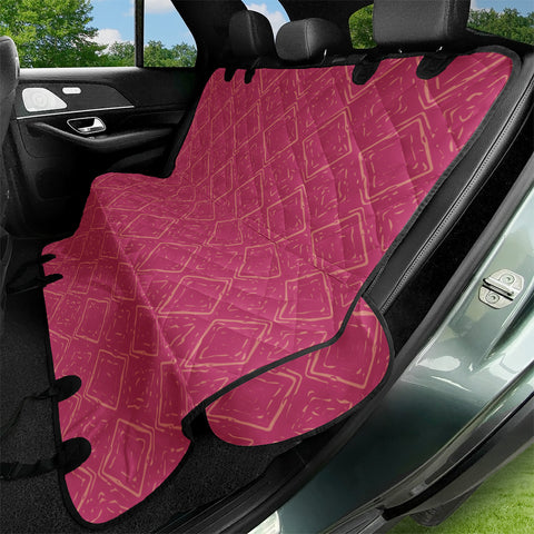 Image of Raspberry Sorbet & Burnt Coral Pet Seat Covers
