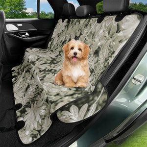 Pale Tropical Floral Print Pattern Pet Seat Covers
