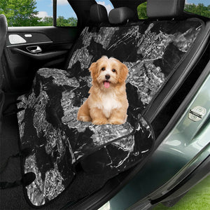 Black And White Camouflage Texture Print Pet Seat Covers