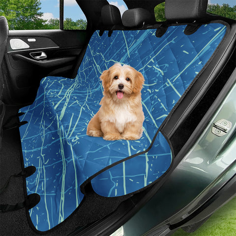Image of French Blue, Blue Atoll & Beach Glass Pet Seat Covers