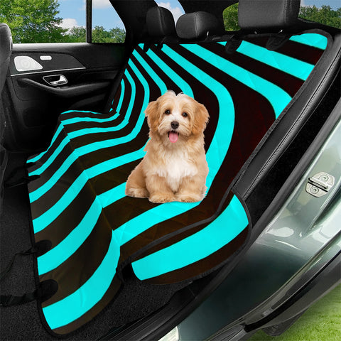 Image of Turquoise Waves Pet Seat Covers