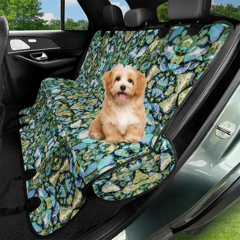 Image of Stones Ornament Mosaic Print Pattern Pet Seat Covers