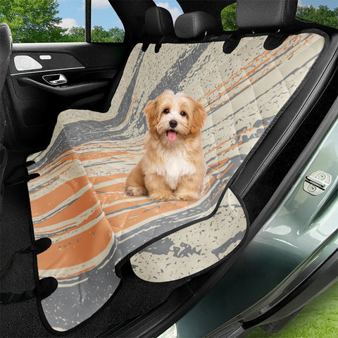 Image of Ultimate Gray, Apricot Nectar & Baby'S Breath Pet Seat Covers