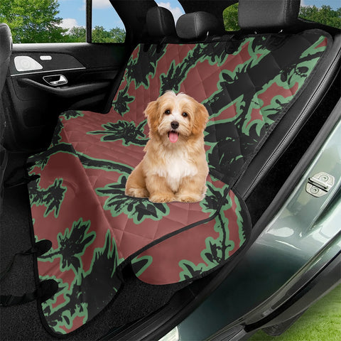 Image of Tropical Style Floral Motif Print Pattern Pet Seat Covers