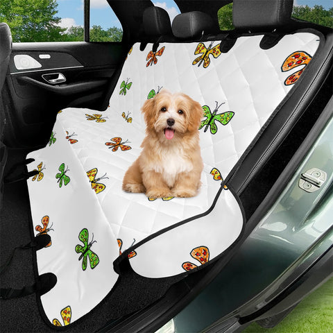 Image of Butterfly Cartoon Drawing Motif  Pattern Pet Seat Covers
