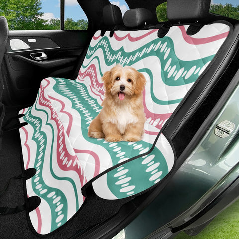 Image of Waving Lines Vivid Print Pattern Pet Seat Covers