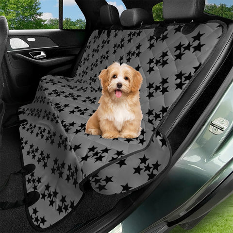 Image of Pattern Etoiles Noir/Gris Pet Seat Covers