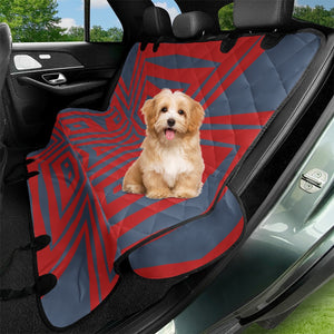 Minimalism Red Blue Pet Seat Covers