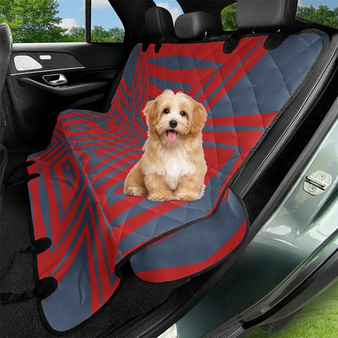 Image of Minimalism Red Blue Pet Seat Covers