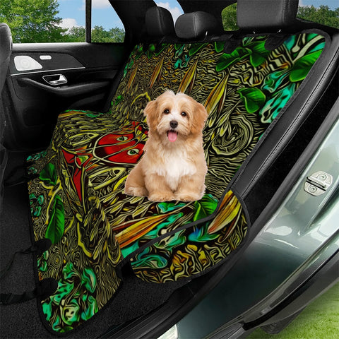Image of Heavy Metal And A Artificial Leather Lady Among Spring Flowers Pet Seat Covers