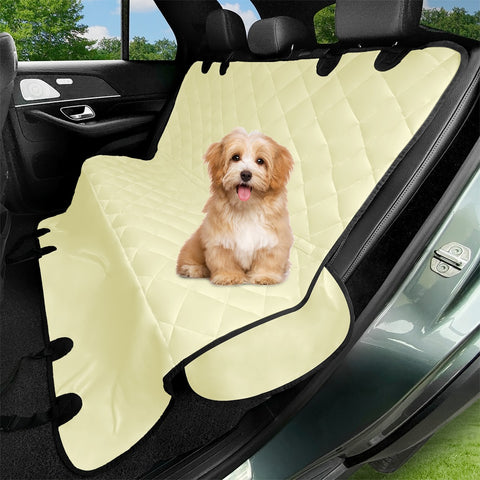 Image of Creamy Yellow Pet Seat Covers