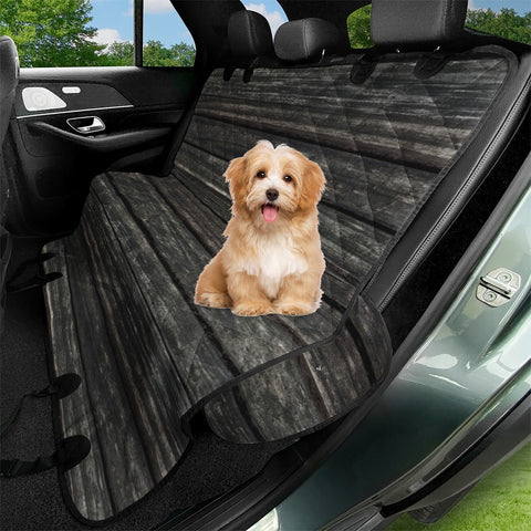Image of Wooden Linear Geometric Design Pet Seat Covers