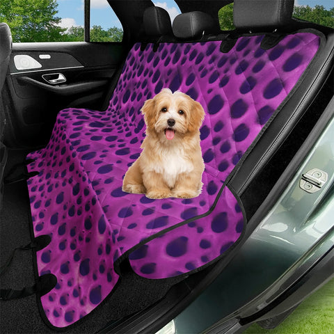 Purple Abstract Print Design Pet Seat Covers