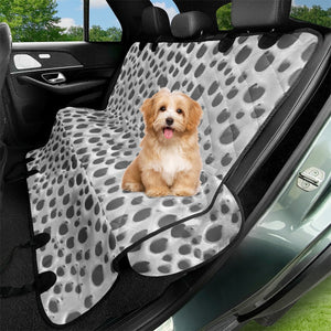 Silver Abstract Print Design Pet Seat Covers