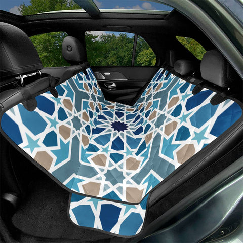 Image of Arabic Geometric Design Pattern Pet Seat Covers