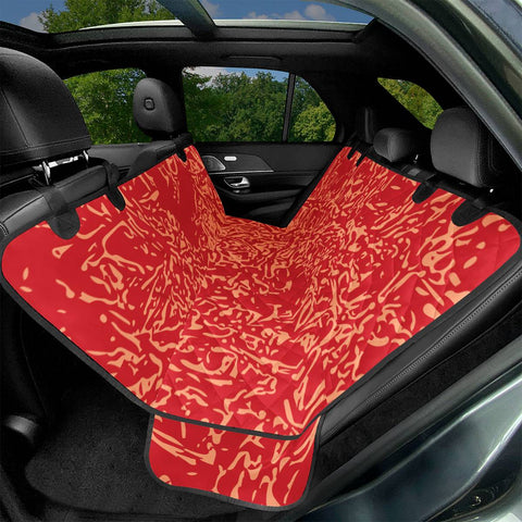 Image of Flame Scarlet & Cantaloupe Pet Seat Covers