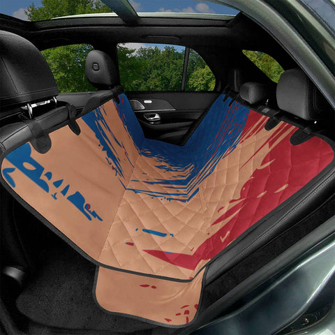 Image of Classic Blue, Sandstone & Samba Pet Seat Covers