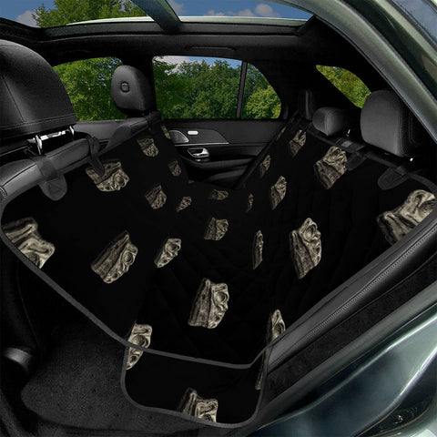 Image of Dinosaur Skeleton Head Motif Pattern Pet Seat Covers