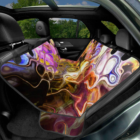 Image of Colorful Marble Design Pet Seat Covers