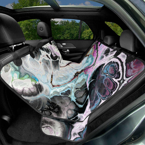 Image of Colorful Marble Design Pet Seat Covers