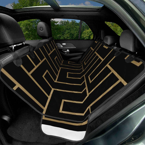 Image of Gold Maze Pet Seat Covers