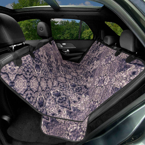 Image of Violet Textured Mosaic Ornate Print Pet Seat Covers