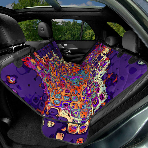 Image of Abstract Bumpy Glass Multicolored Pattern 1 Pet Seat Covers