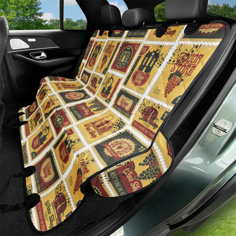 Image of Fancy Post Stamp Pattern Pet Seat Covers