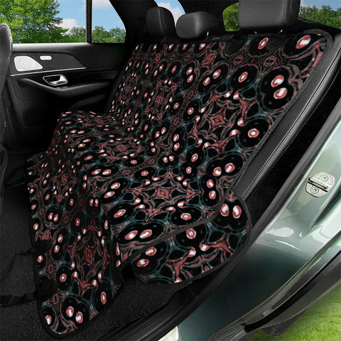 Image of Dark Oriental Geometric Mosaic Pet Seat Covers