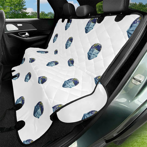 Image of Earth With Face Mask Pandemic Concept Poster Pet Seat Covers