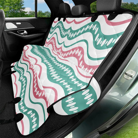 Image of Waving Lines Vivid Print Pattern Pet Seat Covers