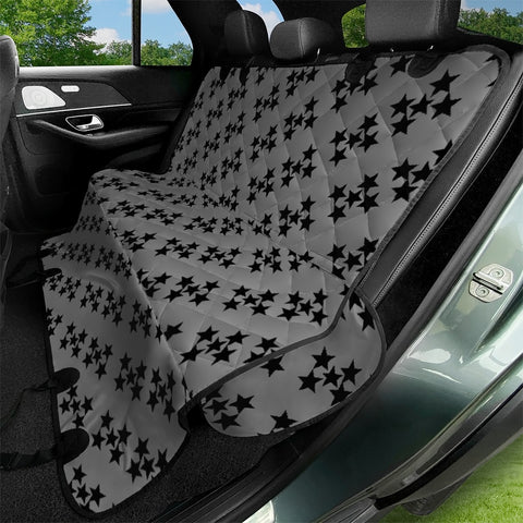 Image of Pattern Etoiles Noir/Gris Pet Seat Covers