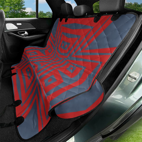 Image of Minimalism Red Blue Pet Seat Covers