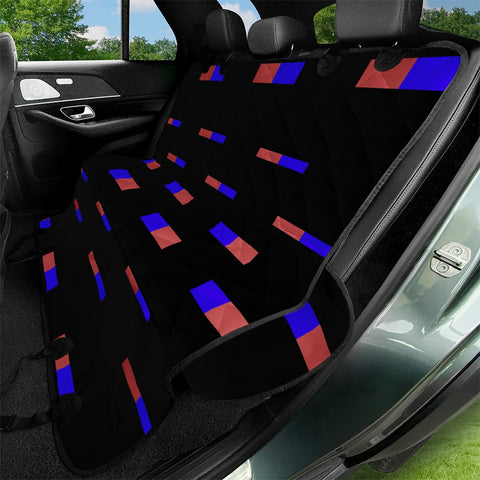 Image of Dark Linear Stripes Pattern Pet Seat Covers