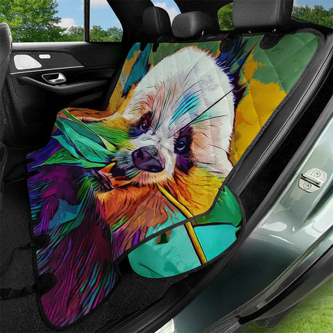 Image of Rainbow Panda Pet Seat Covers