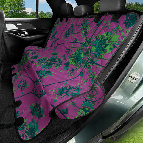 Image of Modern Floral Collage Pattern Pet Seat Covers