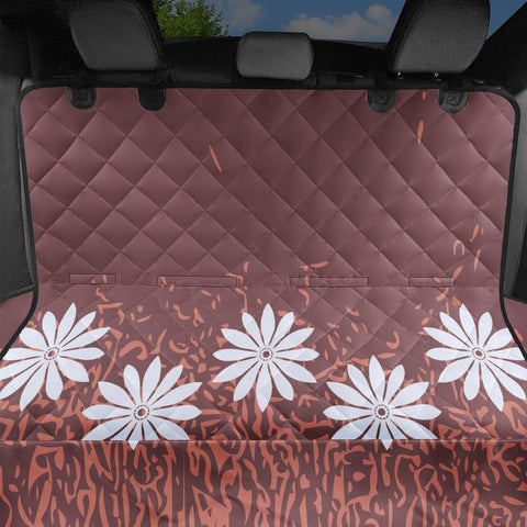 Image of Rose Brown & Terra Cotta Pet Seat Covers