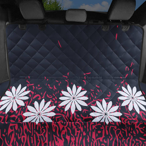 Image of Navy Blazer & Fiery Coral Pet Seat Covers