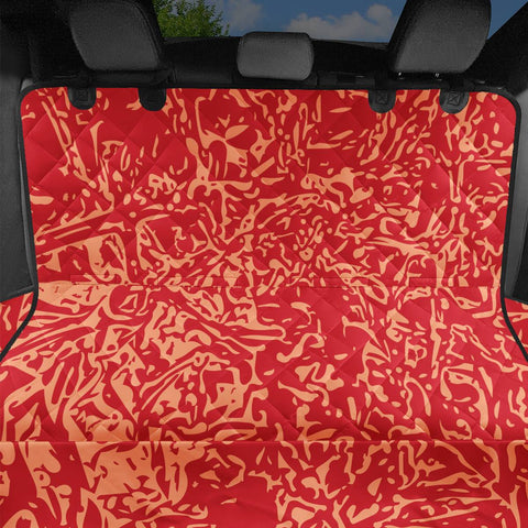 Image of Flame Scarlet & Cantaloupe Pet Seat Covers