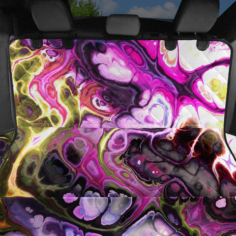 Image of Colorful Marble Design Pet Seat Covers