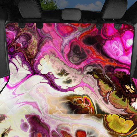 Image of Colorful Marble Design Pet Seat Covers