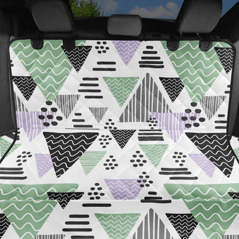 Image of Trendy Triangle Pattern Pet Seat Covers