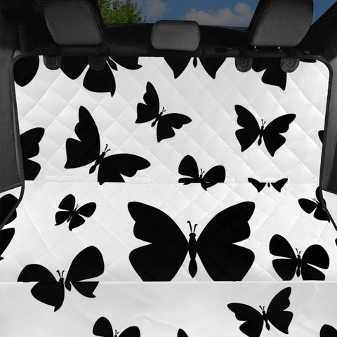 Image of Black Butterfly Pet Seat Covers
